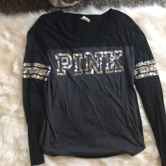 PINK Victoria's Secret Tops - Sequin pink